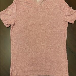 H&M Slim Fit Striped T-Shirt in Heathered Red